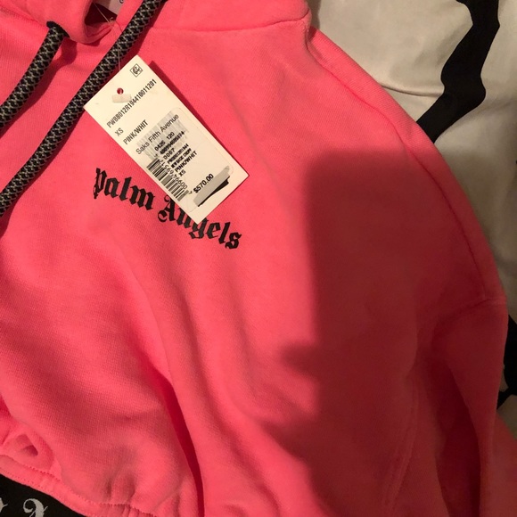 palm angels hoodie pink